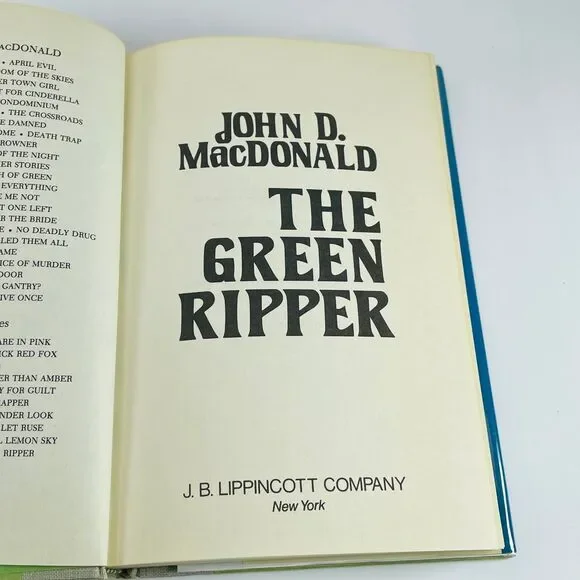 The Green Ripper John D. MacDonald 1979 First Edition Hardcover Travis McGee - Picture 9 of 11